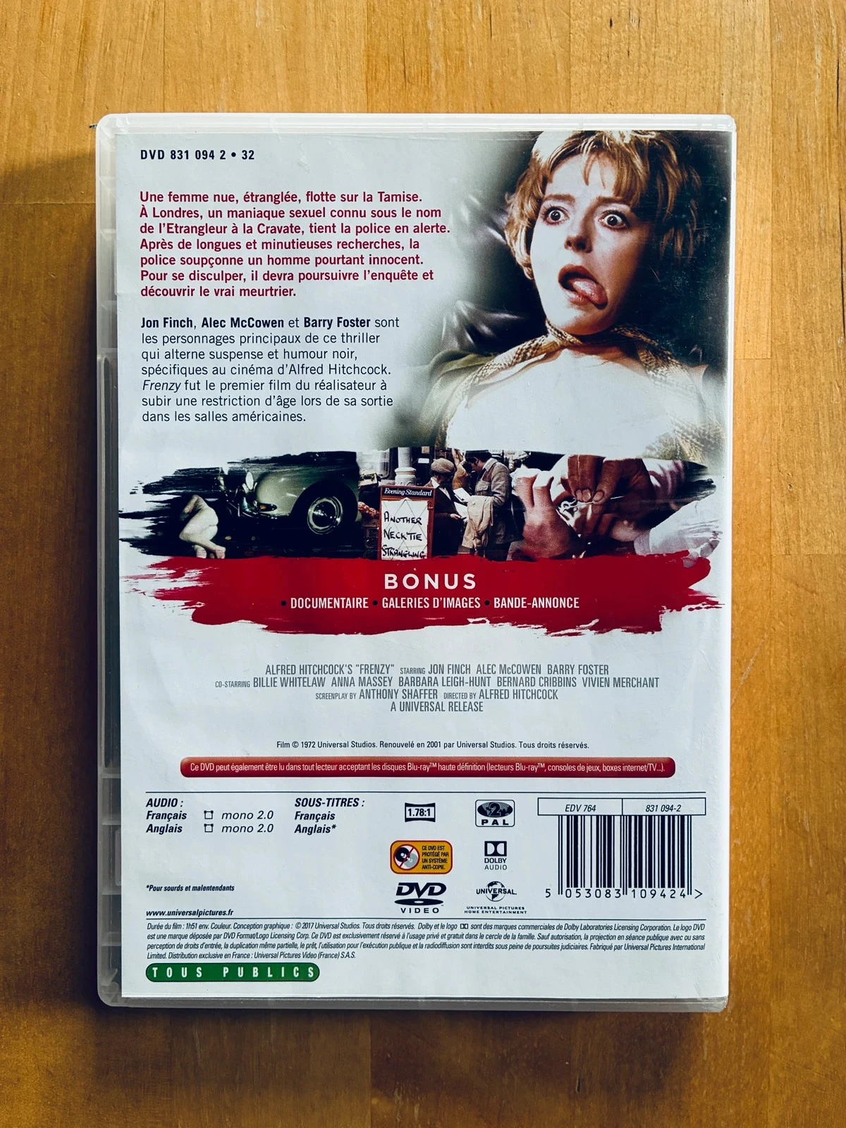 DVD Frenesí de Alfred Hitchcock. – photo 3